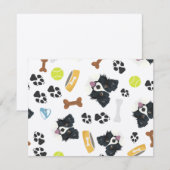 Het glimlachen Dog Border Collie (Voorkant / Achterkant)