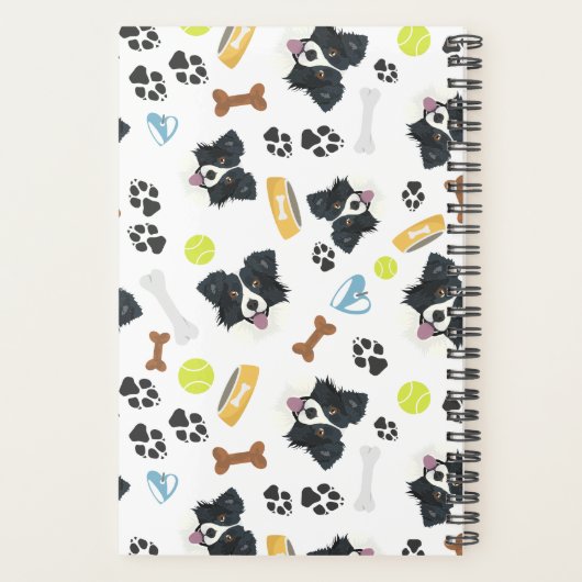 Het glimlachen Dog Border Collie Planner (Achterkant)