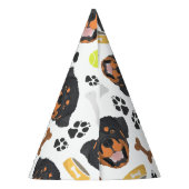 Het glimlachen Dog Rottweiler Feesthoedjes (Achterkant)
