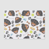 Het glimlachen Dog Rottweiler Tissuepapier (Voorkant)