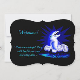 Het glimlachen Dolphin, voegt de Uitnodiging van J