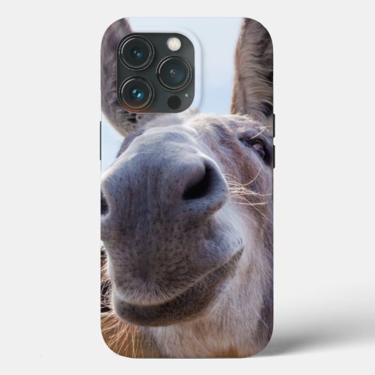 Het glimlachen Donkey met Gekke Grin Case-Mate iPhone Case (Achterkant)