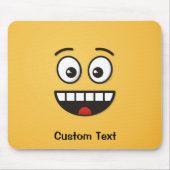 Het glimlachen Gezicht met Open Mouth Muismat (Voorkant)