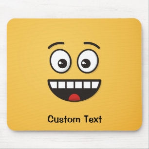Het glimlachen Gezicht met Open Mouth Muismat