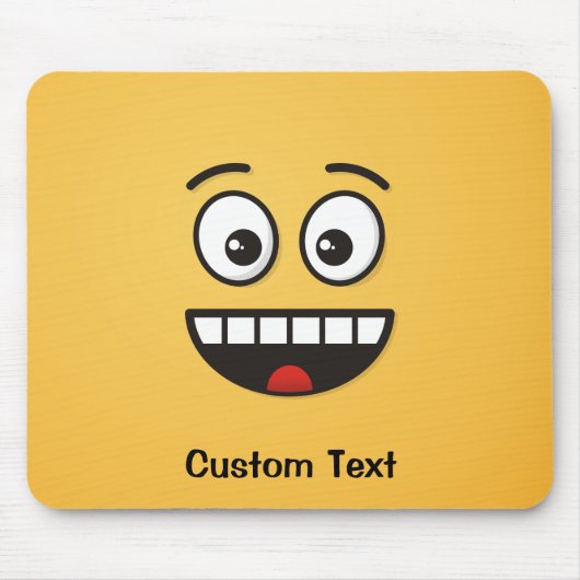Het glimlachen Gezicht met Open Mouth Muismat (Voorkant)