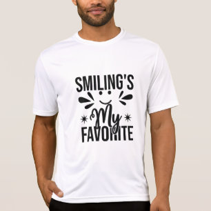 Het glimlachen is mijn favoriet, glimlachen is mij t-shirt