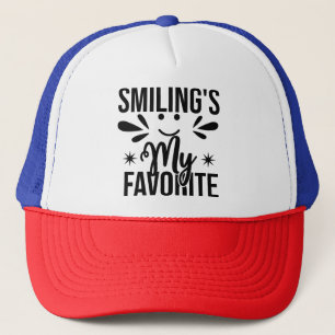 Het glimlachen is mijn favoriet, glimlachen is mij trucker pet