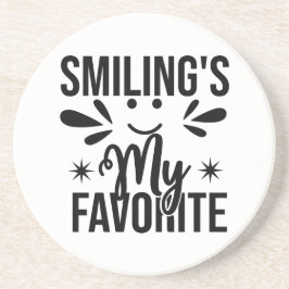 Het glimlachen is mijn favoriet, glimlachen is mij zandsteen onderzetter