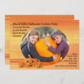 Het glimlachen Jack-O-Lattern de Uitnodiging van d (Voorkant / Achterkant)