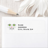 Het glimlachen Kat Face Return Address Labels (Insitu)