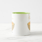 Het glimlachen Mok Cantaloupe met Woorden (Center)