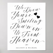 Het glimlachen neer van de Memorial Sign van het M Poster (Voorkant)