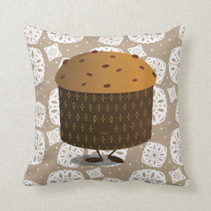 Het glimlachen Panettone Kussen