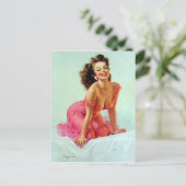 Het glimlachen Pin omhoog Briefkaart (Staand voorkant)