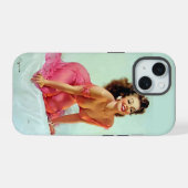 Het glimlachen Pin omhoog iPhone 15 Case (Achterkant horizontaal)