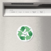 Het glimlachen Recyclen Symbool Magnet (Insitu (Vaatwasser))