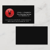 Het glimlachen van Albanese vlag Visitekaartje (Voorkant / Achterkant)