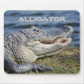Het glimlachen van Amerikaanse Alligator Wildlife Muismat (Voorkant)