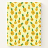 Het glimlachen van ananas Pattern Spiral Notebook Notitieboek (Achterkant)