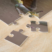 Het glimlachen van Ash-Throated Flycatcher op de T Legpuzzel (Zijkant)