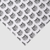 Het glimlachen van Cheshire Cat Alice in Wonderlan Tissuepapier (Detail)