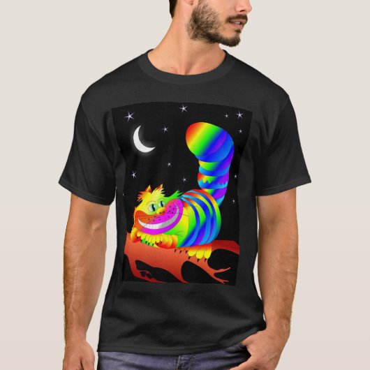 Het glimlachen van Cheshire Cat T-shirts (Voorkant)