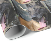 Het glimlachen van de Belgische Malinois Dog Cadeaupapier (Rol Hoek)