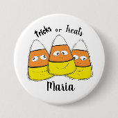 Het glimlachen van de Button van het Snoep Hallowe (Voorkant)