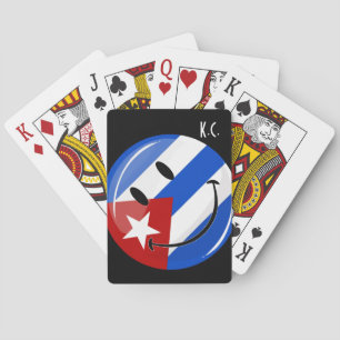 Het glimlachen van de Cubaanse vlag Speelkaarten