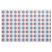 Het glimlachen van de Cubaanse vlag Stof (Yard (91,4 cm))