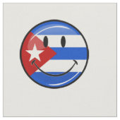 Het glimlachen van de Cubaanse vlag Stof (Close Up)