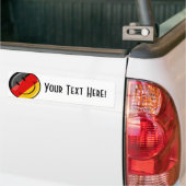Het glimlachen van de Duitse vlag Bumpersticker (Op Truck)