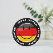 Het glimlachen van de Duitse vlag Kaart (Staand voorkant)