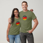 Het glimlachen van de Duitse vlag T-shirt (Unisex)