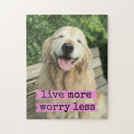 Het glimlachen van de gouden hond leeft nog zorgwe legpuzzel
