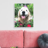 Het glimlachen van de gouden reproductiedag onder  canvas afdruk (Insitu (Woonkamer))