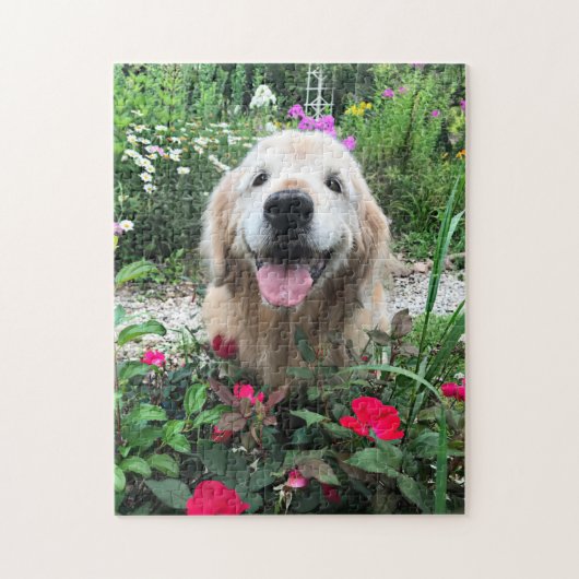 Het glimlachen van de gouden reproductiedag onder legpuzzel (Verticaal)