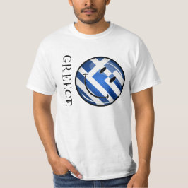 Het glimlachen van de Griekse vlag T-shirt