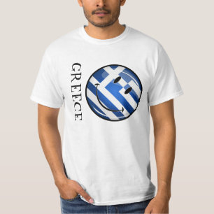Het glimlachen van de Griekse vlag T-shirt