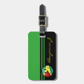 Het glimlachen van de Guyanese vlag Bagagelabel (Voorkant verticaal)