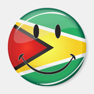 Het glimlachen van de Guyanese vlag Magneet