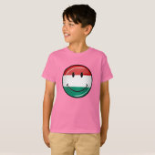 Het glimlachen van de Hongaarse vlag T-shirt (Voorkant volledig)