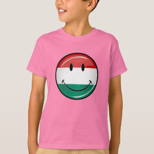 Het glimlachen van de Hongaarse vlag T-shirt