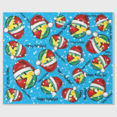 Het glimlachen van de kerststijl van de Guyana-vla Cadeaupapier (Vlak)