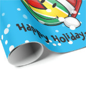 Het glimlachen van de kerststijl van de Guyana-vla Cadeaupapier (Rol Hoek)