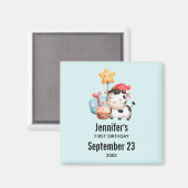 Het glimlachen van de Koe Kute Schattige Dagen spa Magneet (Voorkant / Achterkant)