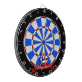 Het glimlachen van de Puerto Ricaanse vlag Dartbord (Voorkant Links)