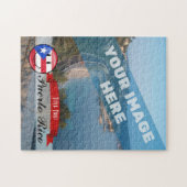 Het glimlachen van de Puerto Ricaanse vlag Legpuzzel (Horizontaal)