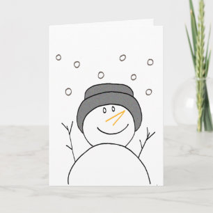 Het Glimlachen van de sneeuwman Feestdagen Kaart