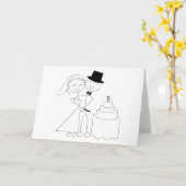 Het glimlachen van de Stick Cijfer Een paar snijwo Kaart (Gele Bloem)